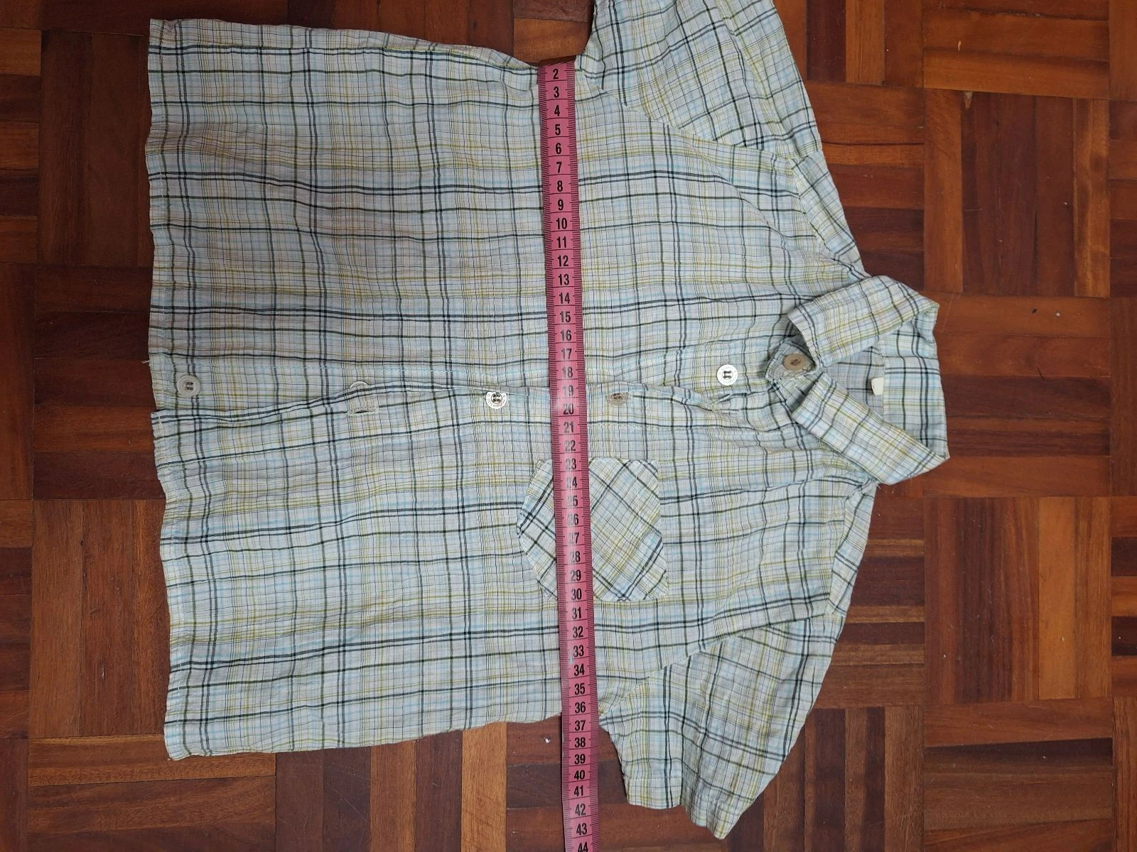 Mayoral boys' short-sleeved checkered shirt size 2 – photo 5